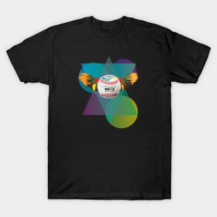 Flying Baseball - Zine Culture T-Shirt